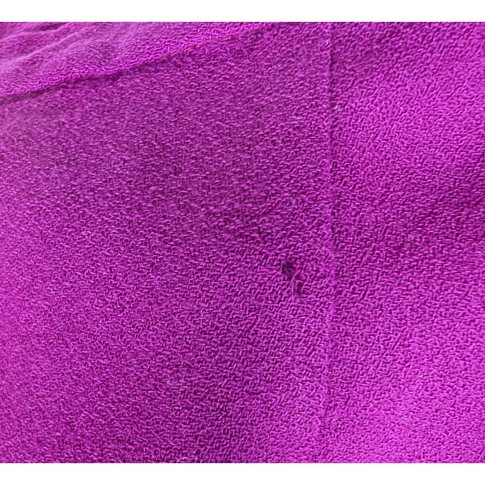 Tahari Vintage Magenta 100% Wool Pencil Skirt Made in USA Size 12 Purple - Picture 14 of 15